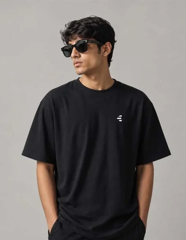 Premium Sabar Drop Shoulder T-Shirt - Black
