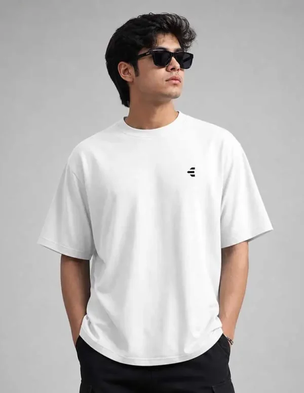 Premium Sabar Drop Shoulder T-Shirt -White