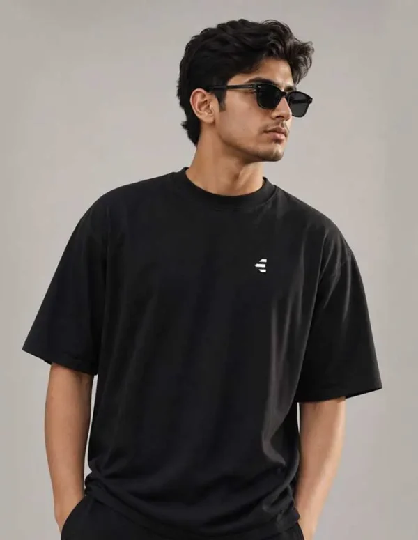 Premium Sunny Warm Glow Drop Shoulder – Black