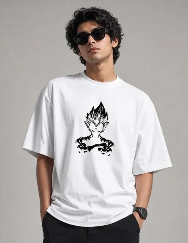 Essential Premium Cotton Drop Shoulder T-Shirt – White