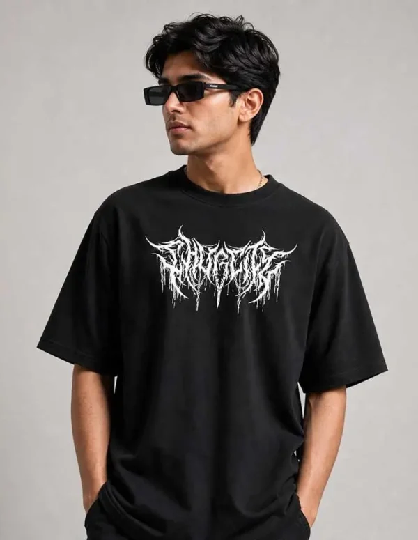 Premium Dark Reign Drop Shoulder T-Shirt – Black