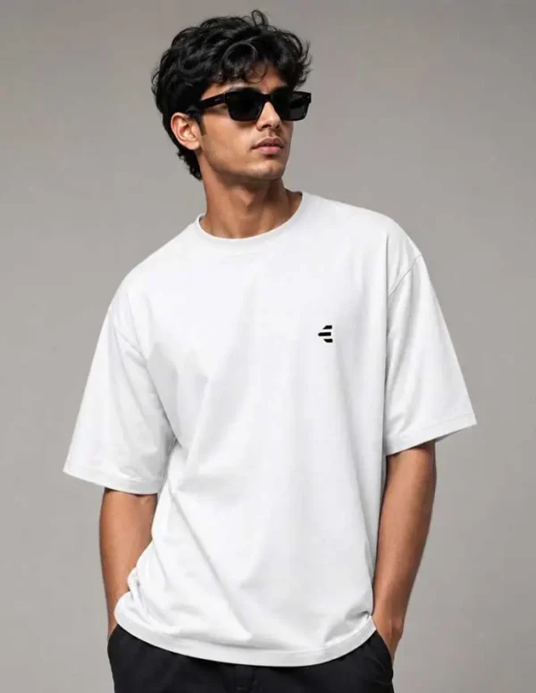 Premium Oversized Drop Shoulder T-Shirt – White